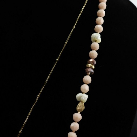lonna & lilly Gold-Tone Bead & Stone Necklace - Picture 4 of 5